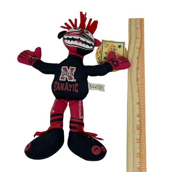 Gametime Nebraska Cornhuskers Home State Face Paintin Fanatic Plush Doll Stuffed - Picture 5 of 10
